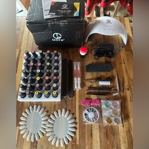 MEFA 60 piece Gel Nail set including Lamp